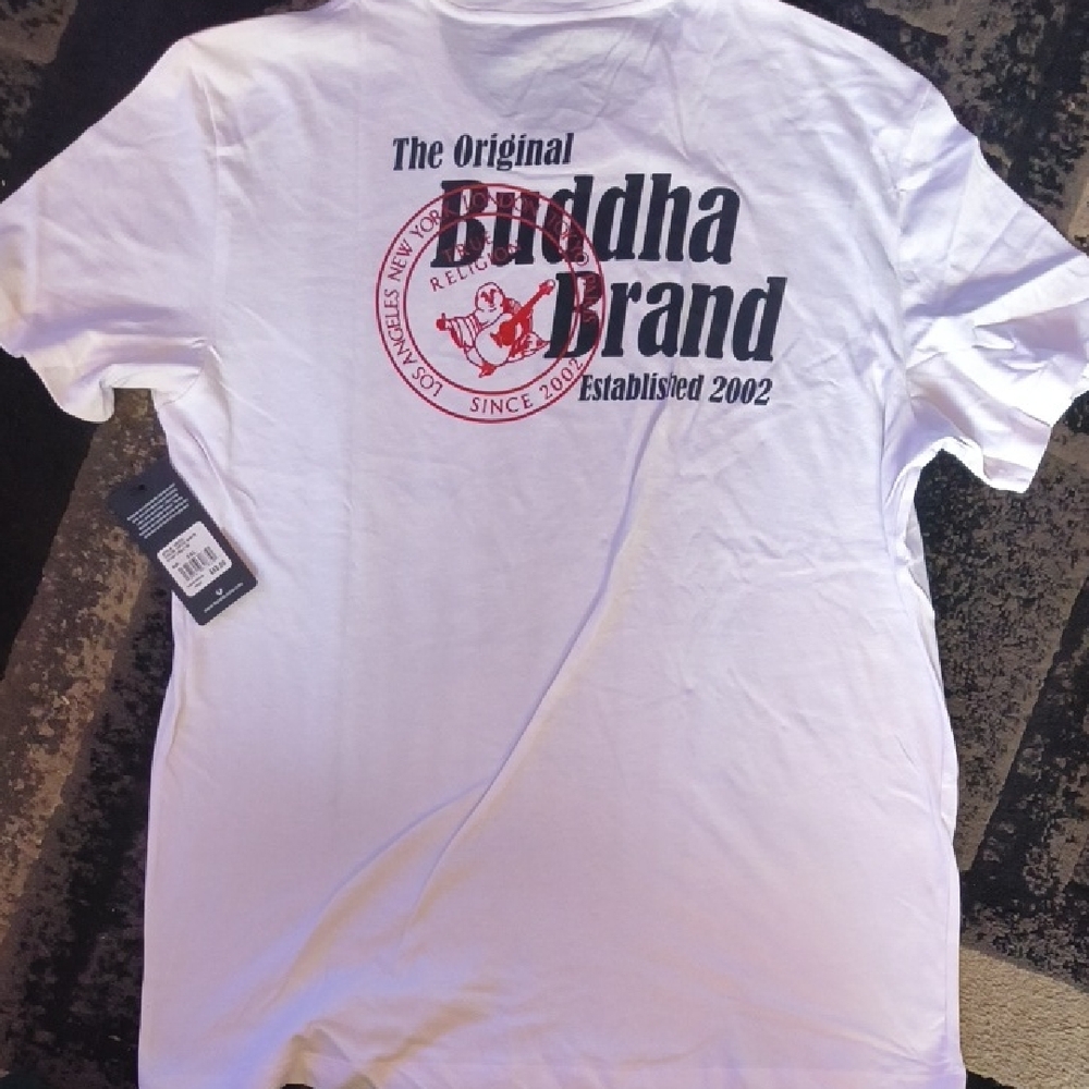 True Religion White Graphic Tee